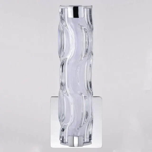 Alt view image 2 of 4 - VAXCEL W0357 Marseille 13-in. H LED Wall Light, chrome finish