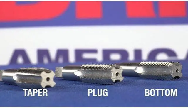 Alt view image 10 of 10 - Drill America DWT Series Qualtech Carbon Steel Hand Threading Tap, Uncoated (Bright) Finish, Round with Square End Shank, Bottoming Chamfer, 1-3/4"-5 UNC (Pack of 1)