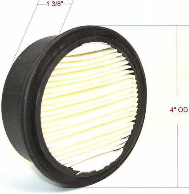 Alt view image 3 of 3 - Chicago Pneumatic Pleated Filter, Paper, 1.37" Ht, 3" ID  FE004