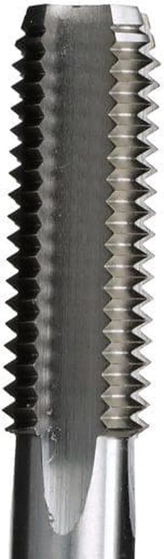 Alt view image 5 of 10 - Drill America DWT Series Qualtech Carbon Steel Hand Threading Tap, Uncoated (Bright) Finish, Round with Square End Shank, Bottoming Chamfer, 1-3/4"-5 UNC (Pack of 1)