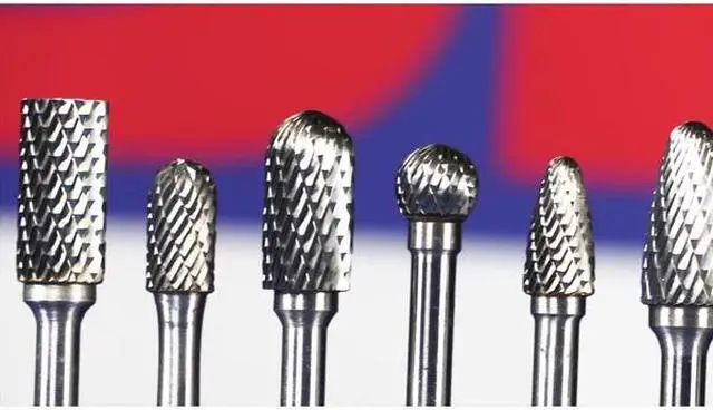 Alt view image 4 of 10 - Drill America DUL Series Solid Carbide Bur, Double Cut, SD2 Ball End, 1/4" Shank, 5/16" Head Diameter, 1/4" Cutting Length (Pack of 1)
