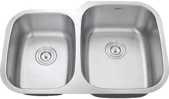 Alt view image 12 of 16 - Ruvati 16-Gauge Premium Stainless-Steel Double-Bowl 32-Inch Undermount Kitchen Sink
