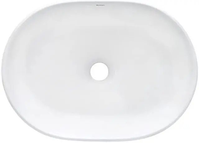Alt view image 5 of 7 - RUVATI RVB0424 24"x16" Bathroom Vessel Sink Wht Ovl Above Vanity Countertop