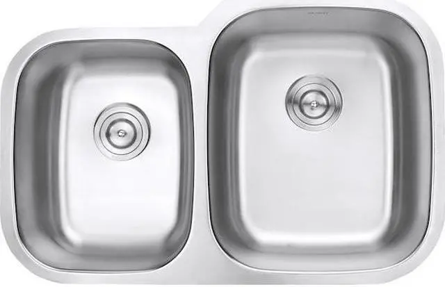 Alt view image 13 of 16 - Ruvati 16-Gauge Premium Stainless-Steel Double-Bowl 32-Inch Undermount Kitchen Sink