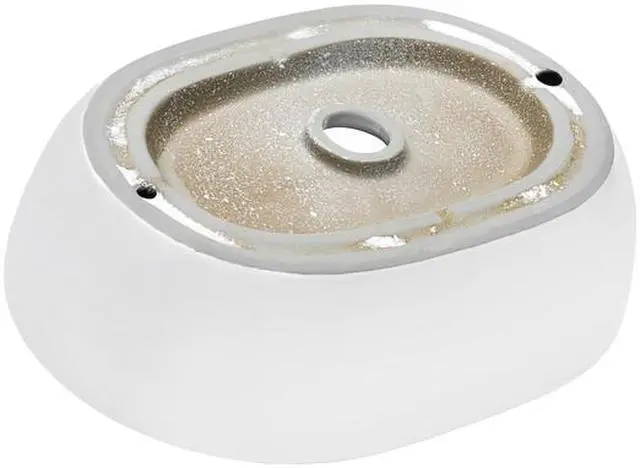 Alt view image 6 of 7 - RUVATI RVB0424 24"x16" Bathroom Vessel Sink Wht Ovl Above Vanity Countertop