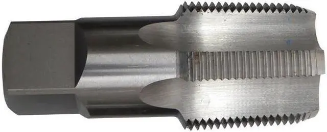 Alt view image 2 of 6 - Drill America DWTPT Series Qualtech Carbon Steel Pipe Tap, Uncoated (Bright) Finish, Round with Square End Shank, 1-1/2"-11-1/2 NPT (Pack of 1)