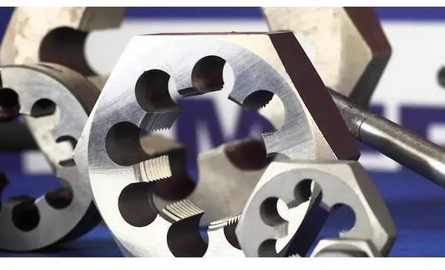 Alt view image 8 of 8 - DRILL AMERICA DWTHX1428LH 1/4"-28 Carbon Steel Left Hand Hex Die