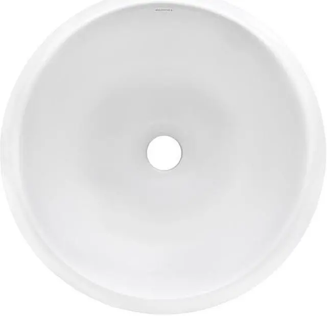 Alt view image 5 of 7 - RUVATI RVB0316 16" Bathroom Vessel Sink Round White Above Counter Circular