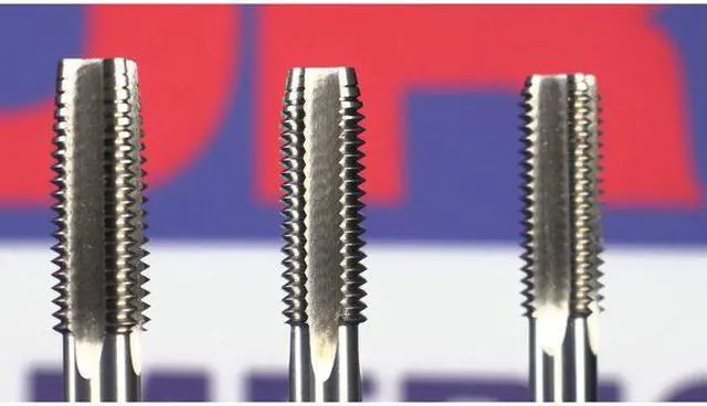 Alt view image 12 of 12 - Drill America DWT Series Qualtech High-Speed Steel Left Hand Threading Tap Set, Uncoated (Bright) Finish, Round with Square End Shank, 1/2"-20 Size (Pack of 1)