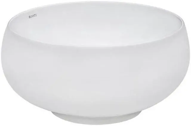 Alt view image 4 of 7 - RUVATI RVB0312 12" Bathroom Vessel Sink Round White Circular Above Counter