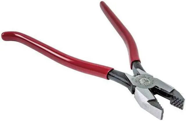 Alt view image 6 of 8 - Klein Tools Ironworkers Pliers W/Aggressive Knurl'