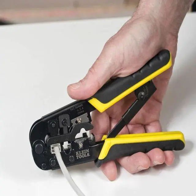 Alt view image 5 of 7 - KLEIN TOOLS VDV226-011-SEN 7 1/2 in Ratchet Crimper CAT3, CAT5e, CAT6/6A