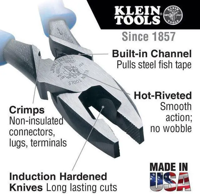 Alt view image 9 of 17 - Side Cutting Pliers, Crimper/Puller, 9-1/2