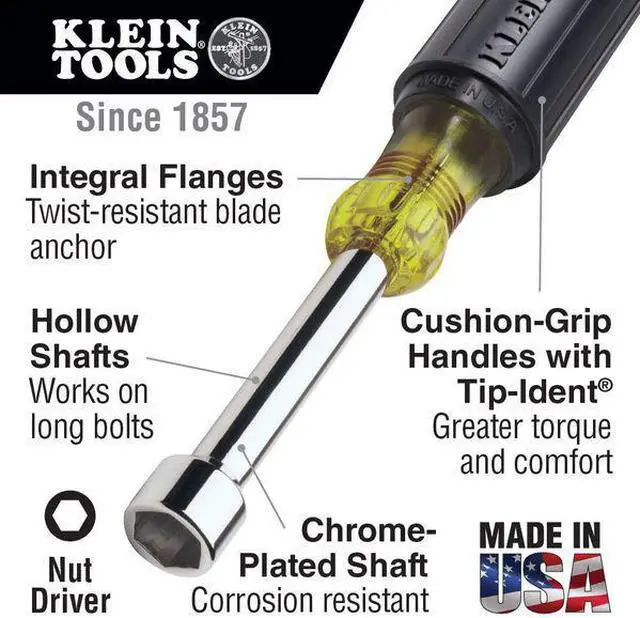 Alt view image 9 of 10 - Nut Driver, Cushion Grp, 6 Hollow ShaFt, 9/
