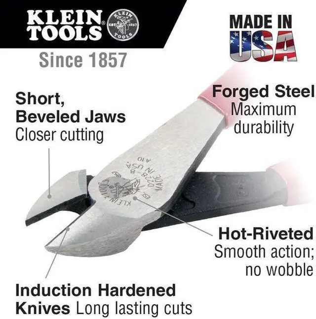 Alt view image 3 of 4 - Klein Tools 409-D228-7 72038 7 Inch Diagonal Cut Pliers