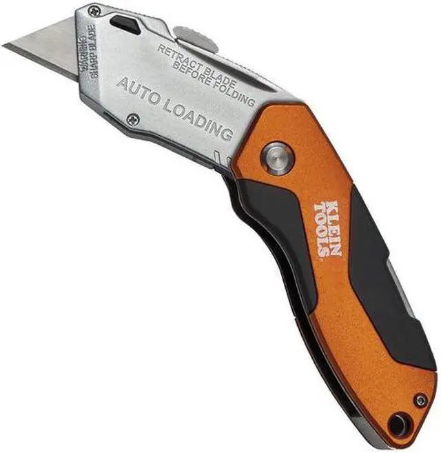 Alt view image 7 of 8 - Klein Tools 44130 Auto-Loading Folding Rectractable Utility Knife