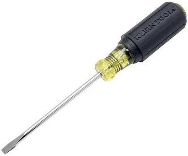 Alt view image 6 of 8 - Klein 3/16 In. x 4 In. Cabinet-Tip Slotted Screwdriver 601-4