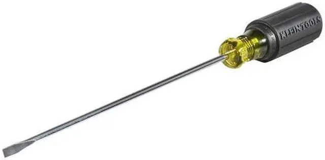 Alt view image 5 of 11 - KLEIN TOOLS 601-8 Screwdriver Slotted 3/16" 8 in Round