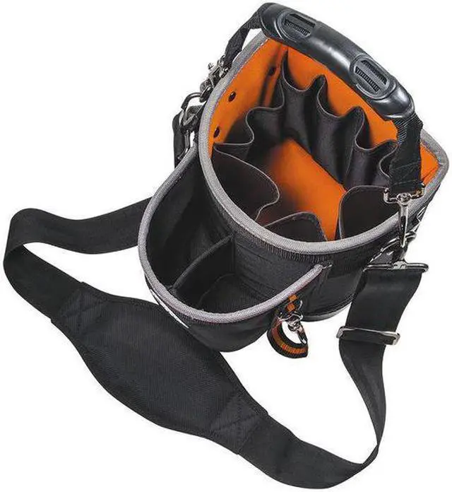 Alt view image 13 of 16 - Klein Tools Tradesman Pro Organizer Shoulder Pouch