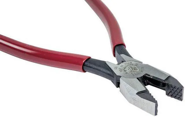 Alt view image 4 of 8 - Klein Tools Ironworkers Pliers W/Aggressive Knurl'