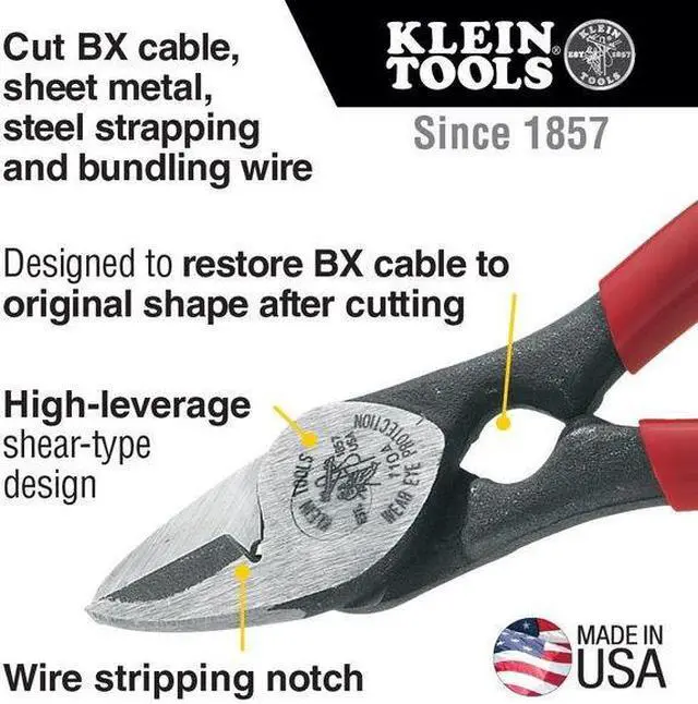 Alt view image 4 of 7 - KLEIN TOOLS 1104 All-Purpose Shears and BX Cable Cutter