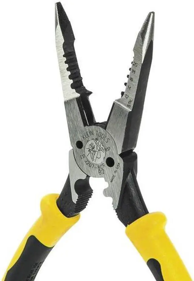 Alt view image 7 of 10 - KLEIN TOOLS J2078CR All Purpose Pliers w/Crimper,8-3/8 in. L G2427148