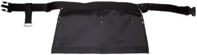 Alt view image 12 of 16 - KLEIN TOOLS 5244 Black Ballistic Polyester Tool Belt, 6 Pockets, 5244