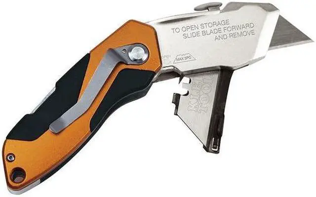 Alt view image 4 of 8 - Klein Tools 44130 Auto-Loading Folding Rectractable Utility Knife