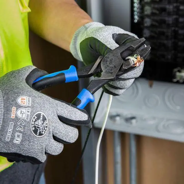 Alt view image 6 of 17 - Side Cutting Pliers, Crimper/Puller, 9-1/2