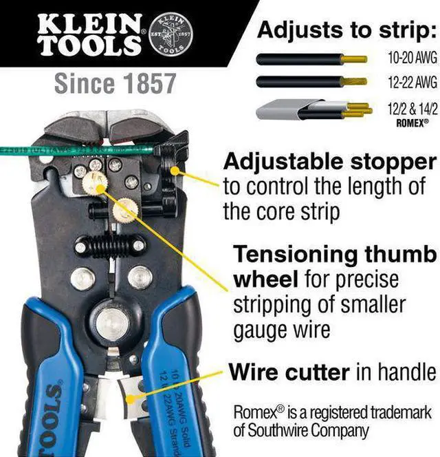Alt view image 6 of 10 - KLEIN TOOLS SELF-ADJUSTING  WIRE STRIPPER/CUTTER