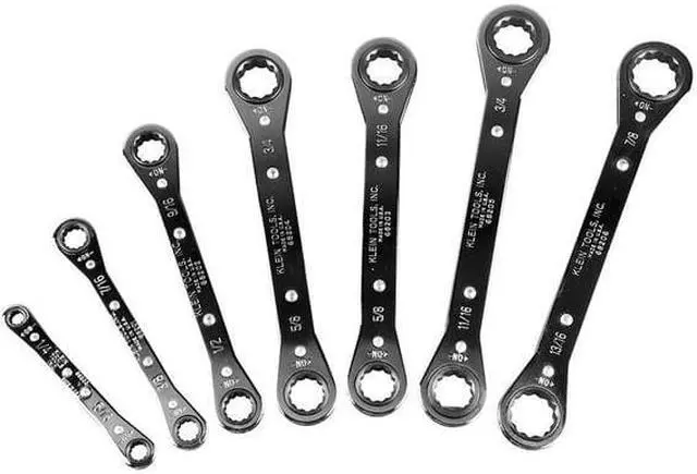 Alt view image 4 of 8 - KLEIN TOOLS 68222 Ratcheting Box Wrench Set, 7-Piece