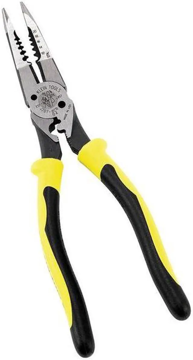 Alt view image 10 of 10 - KLEIN TOOLS J2078CR All Purpose Pliers w/Crimper,8-3/8 in. L G2427148