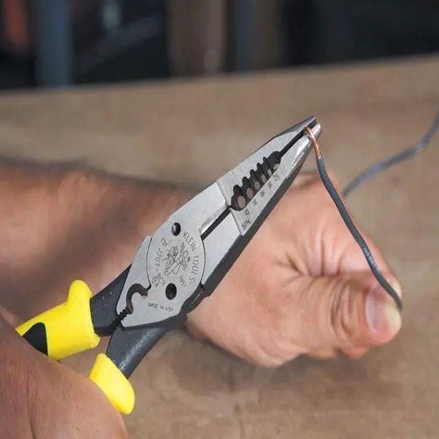 Alt view image 5 of 10 - KLEIN TOOLS J2078CR All Purpose Pliers w/Crimper,8-3/8 in. L G2427148