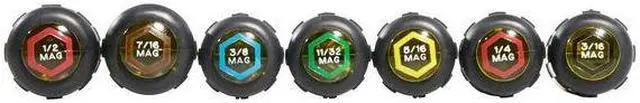 Alt view image 5 of 7 - KLEIN TOOLS 647M Nut Driver Set, Magnetic Nut Drivers, 6-Inch Shafts, 7-Piece
