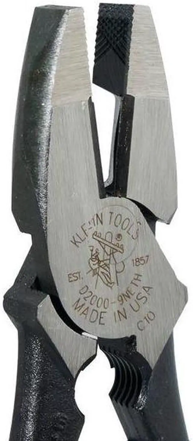 Alt view image 2 of 6 - KLEIN TOOLS D2000-9NETH 9 3/8 in 2000(TM) Linemans Plier High Leverage, Steel