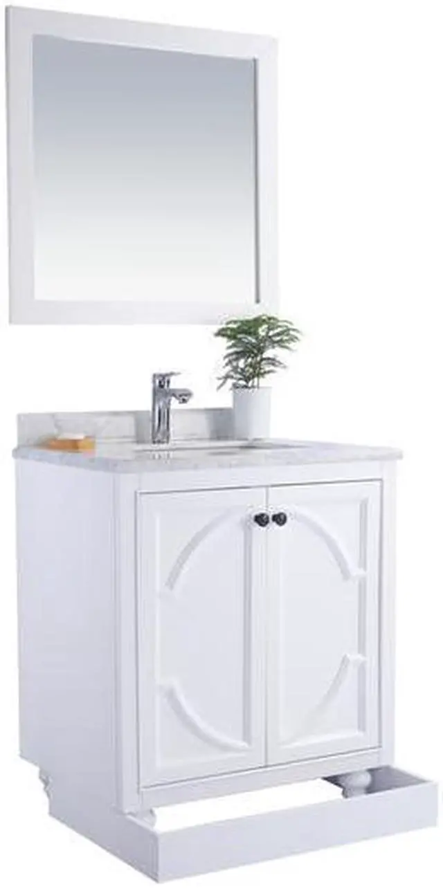 Alt view image 8 of 10 - Odyssey - 30 - White Cabinet + Pure White Phoenix Stone Countertop