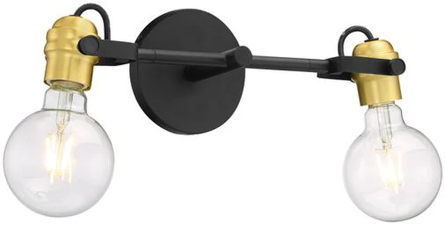 Alt view image 2 of 4 - NUVO 60/6982 Fixture, Vanity, 2-Light, Incandescent, 60W, 120V, A19, Medium