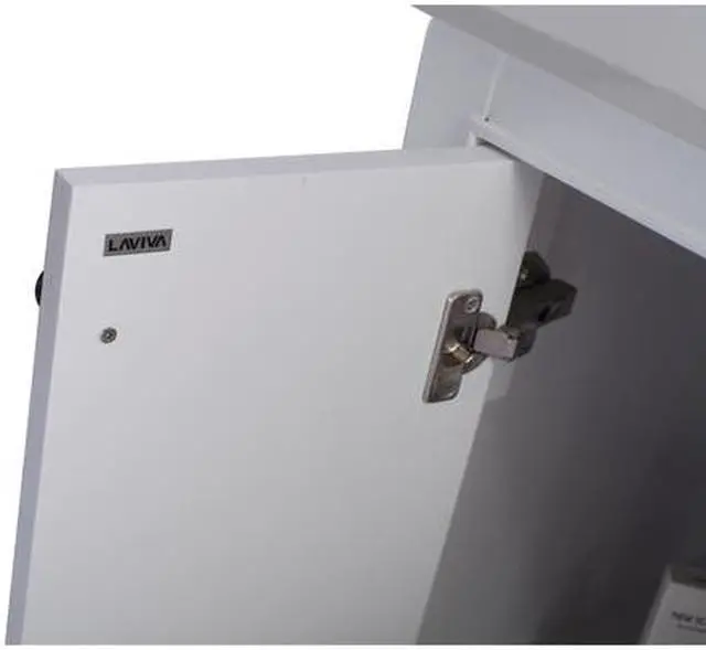 Alt view image 5 of 10 - Odyssey - 24 - White Cabinet + White Carrara Marble Countertop