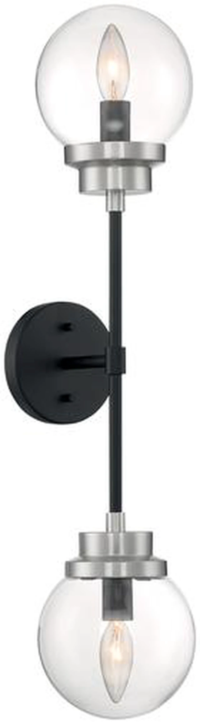 Alt view image 2 of 5 - NUVO 60/7132 Fixture, Indr Sconce, 2-Lght, Incandescent, 60W, 120V, B10,