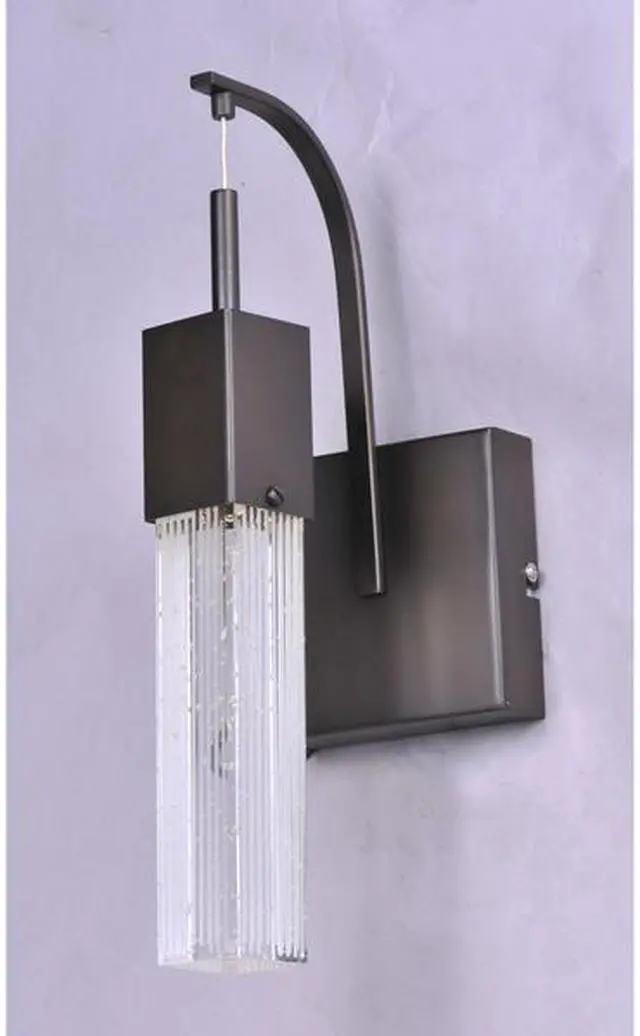 Alt view image 2 of 3 - ET2 E22760-89BZ Fizz III 1-Light 4.75" Wide Bronze Wall Sconce