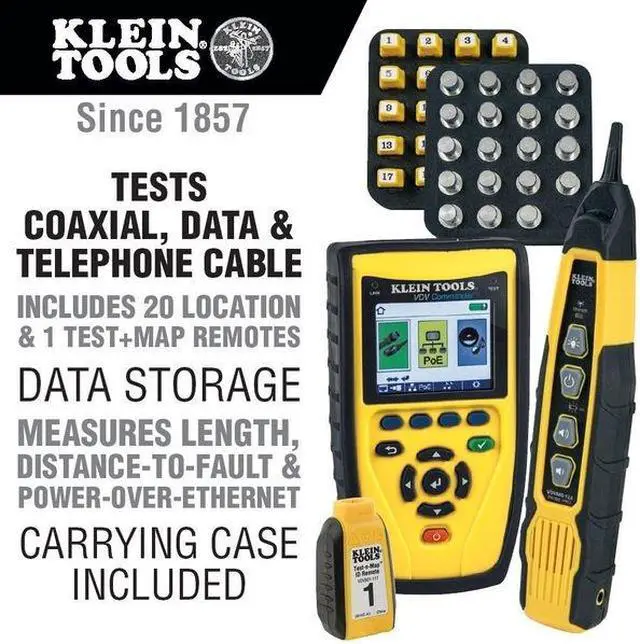 Alt view image 7 of 7 - Klein Tools VDV Commander Test & Tone Kit