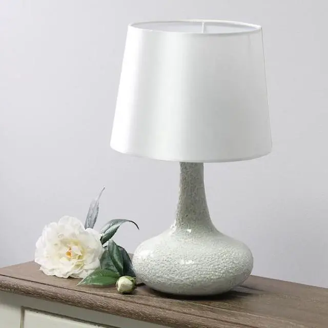 Alt view image 12 of 14 - Simple Designs Mosaic Tiled Glass Genie Table Lamp with Fabric Shade
