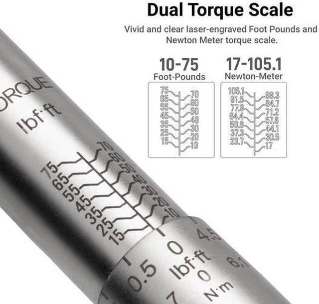 Alt view image 11 of 16 - Capri Industrial Series 3/8in 10-80 FT-LB Torque Wrench