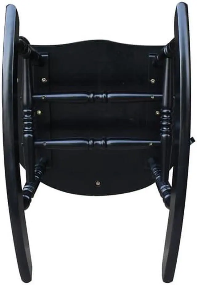 Alt view image 4 of 9 - International Concepts *R37-120 Solid Wood Rocker - RTA Antique Black