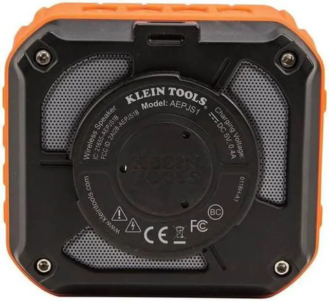 Alt view image 9 of 14 - Klein Tools AEPJS1 Bluetooth Jobsite Speaker