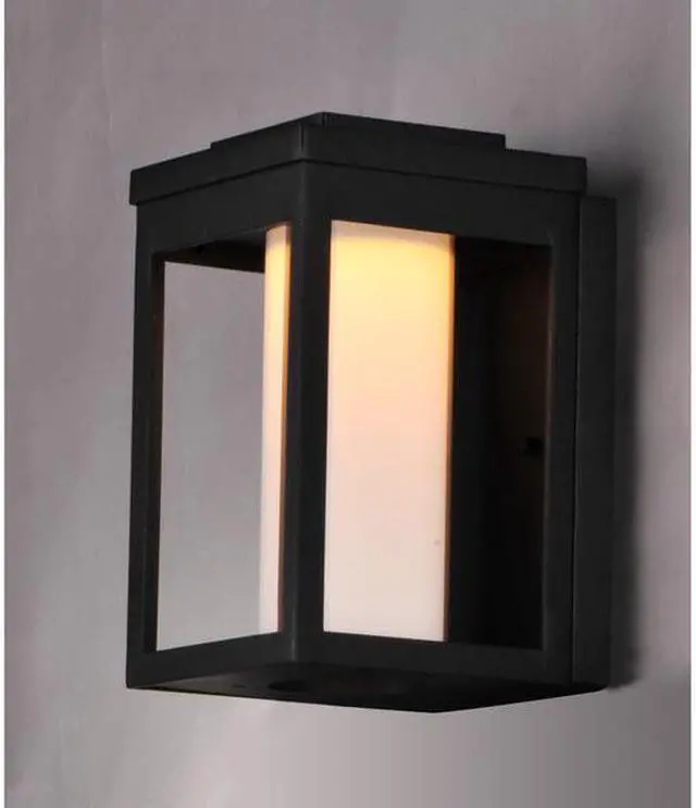 Alt view image 8 of 8 - Maxim 55902SWBK Salon LED 1-Light Outdoor Wall, Black