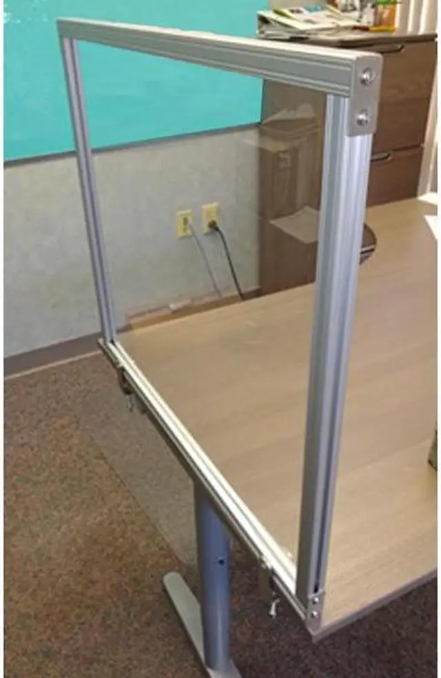 Alt view image 4 of 5 - Ghent Desktop Acrylic Protection Screen, 24.25x1x29.25 DPSC2429A