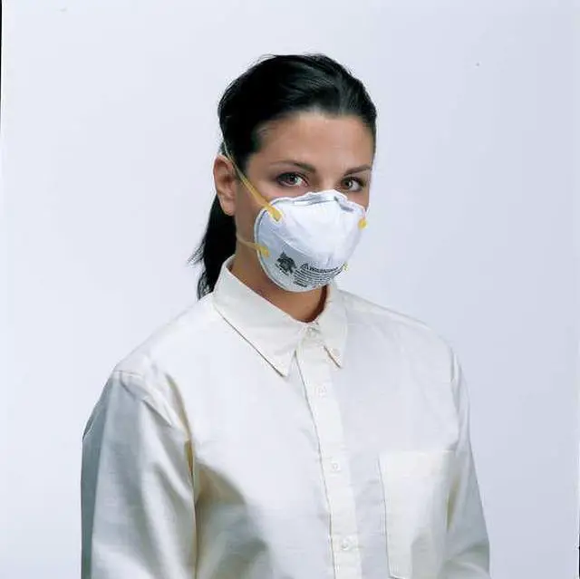 Alt view image 3 of 7 - 3M 8246 Disposable Respirator, Nuisance Acid Gas, R95, Molded, Dual,