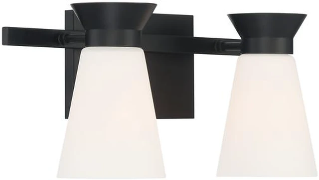 Alt view image 2 of 4 - NUVO 60/7312 Fixture, Vanity, 2-Light, Incandescent, 60W, 120V, A19, Medium
