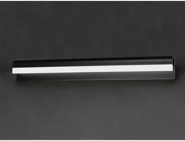 Alt view image 2 of 3 - ET2 E24842-90BK Waterfall 1-Light 18" Wide Black Vanity Light